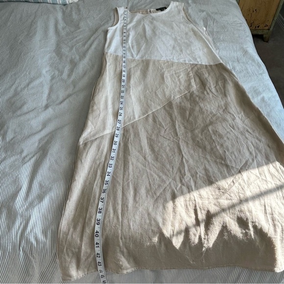 For Cynthia Linen Blend Sleeveless Midi Dress - Size XS - Picture 3 of 7